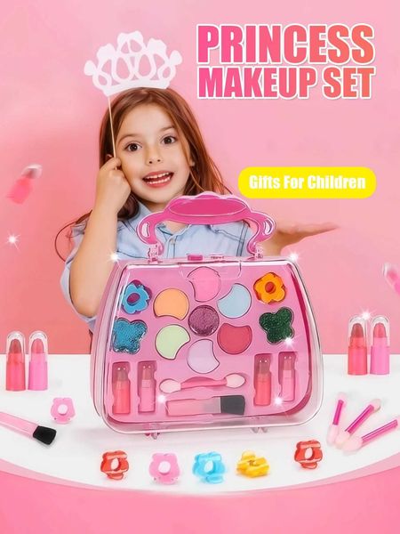 Childrens Beauty and Makeup Back Toys Childrens Small Bolsa Bolsas Princesa Lavagem de Toys Feito Non-Tóxico e Seguro Presentes de Aniversár