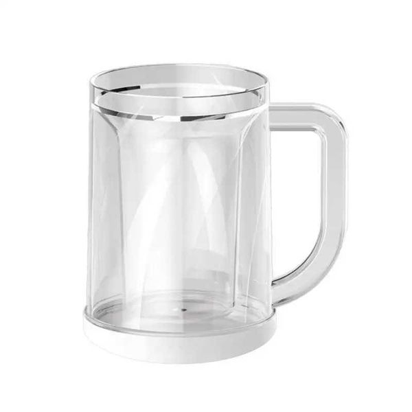 Creativity Freezing Beer Mug Refrigerator Cooling Drinks Cups Double Layer Liquid Refrigerator Freezing Mugs For Home And TravelM240803