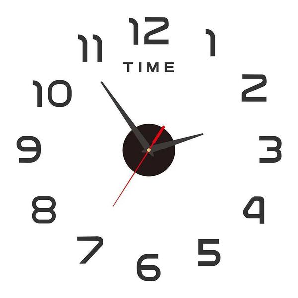 2023 Modern Design Wall Clock 3D DIY Quartz Clocks Silent Pointer Wall Clock Acrylic Mirror Stickers Living Room Home DecorXJ240814