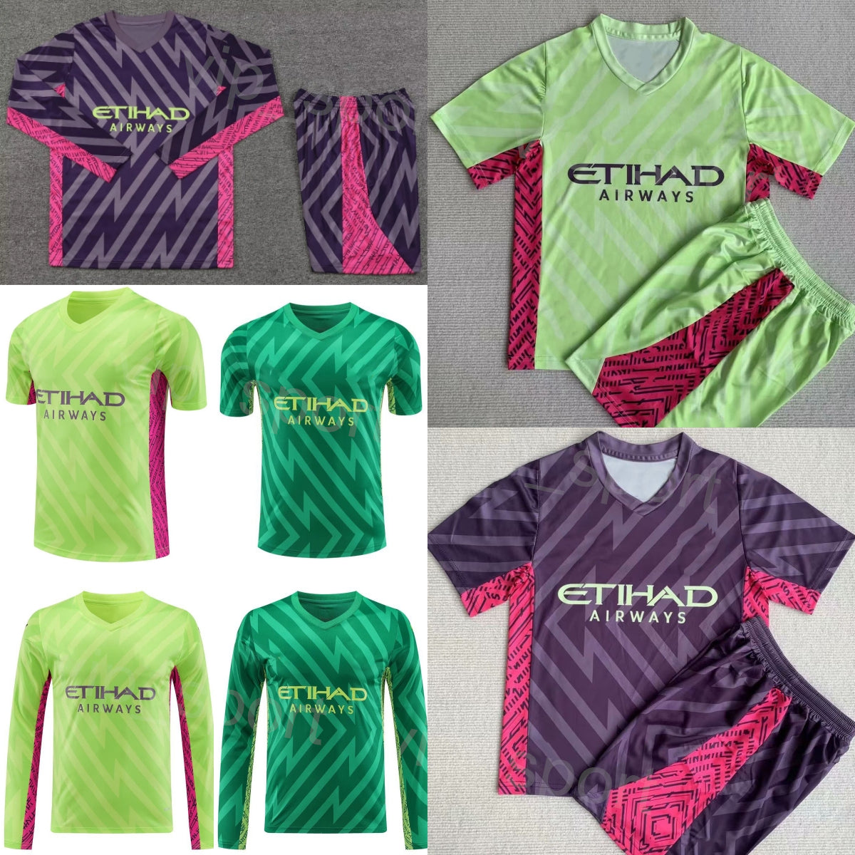 Club Team Men Youth Soccer Goalkeeper 1 Claudio Bravo Jersey Set 23-24 Long Sleeve GK Joe Hart 31 Ederson Moraes 18 Stefan Ortega Goalie Football Sh