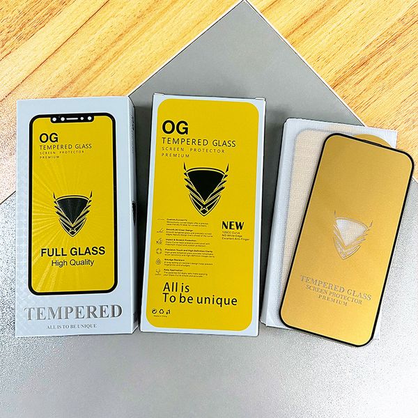 Screen Protector For Samsung Galaxy A06 A16 A26 A36 A56 A05S A05 A15 A25 A35 A55 A04 A14 A24 A34 A54 Golden Armor OG Tempered Glass Full Glu