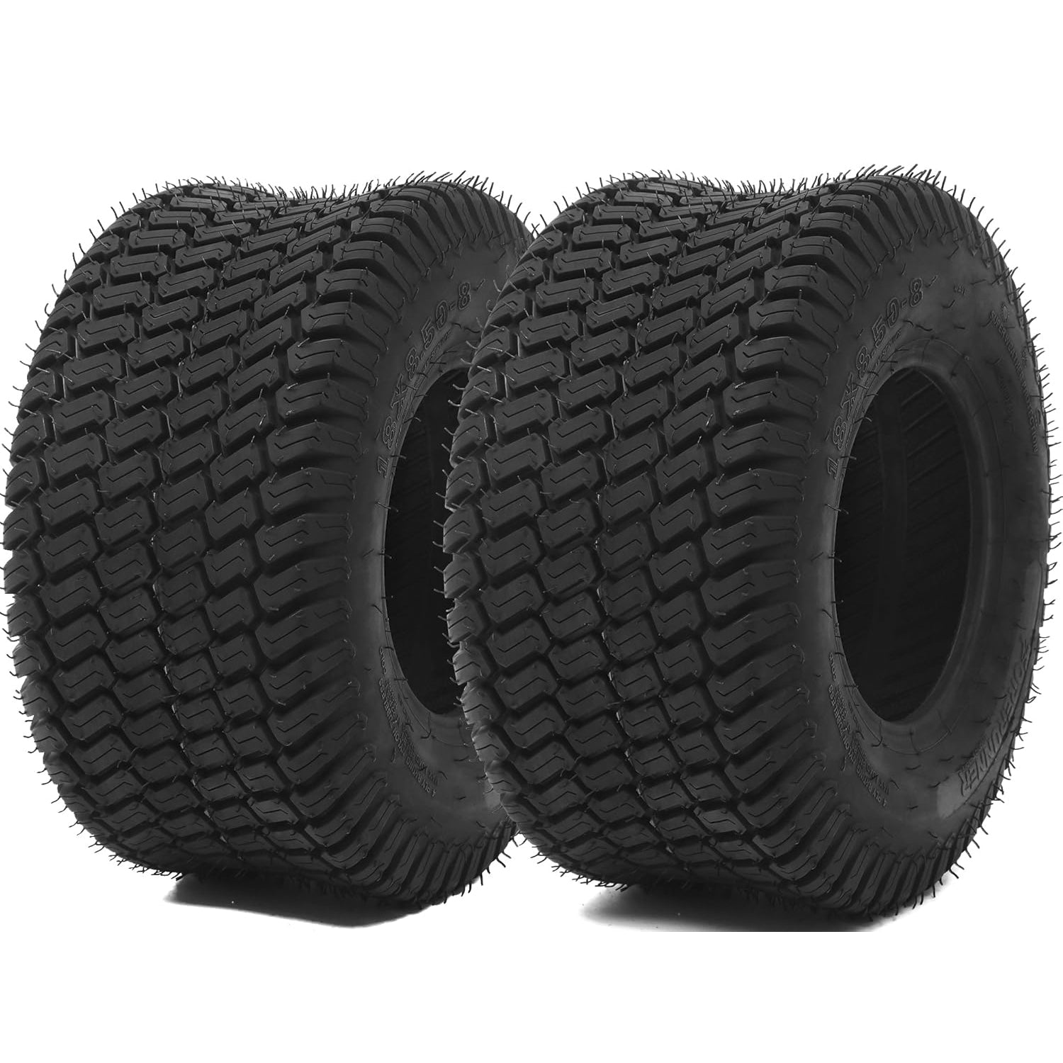 YITAMOTOR® 18x8.50-8" Lawn Mower Tires, Suitable for Lawnmowers, Motorcycles, Garden Tractors, Golf Carts, and Farm Equipment, 4Ply, Set of 2