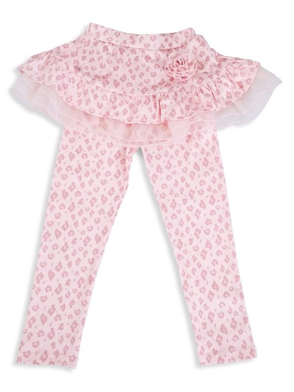 Baby Girl's & Little Girl's Leopard-print Skirted Leggings - Pink - 18Months
