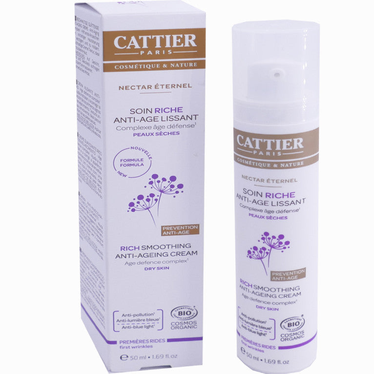 Cattier Eternal Nectar Rich Care Anti-Age Smoothing First Wrinkles ORGANIC 50ML