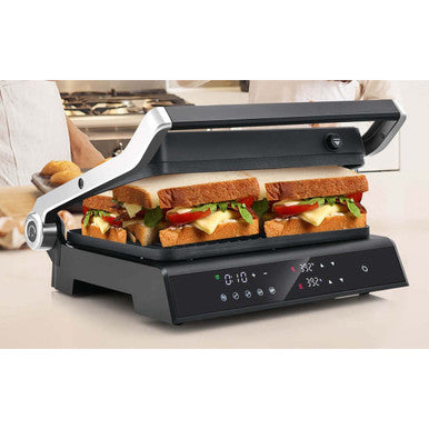 Electric Panini Press Grill with Non-Stick Coated Plates with 3-in-1 Functionality