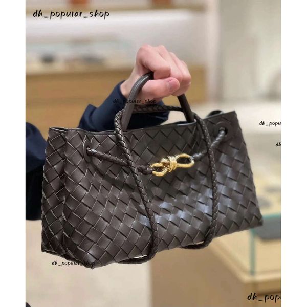 Real Leather Totes Designer Buckle Andiamo Handmade Knitting Handbags Shopping Shoulder Bags Women Purse Handle Large Evening s Cosmetics Wo