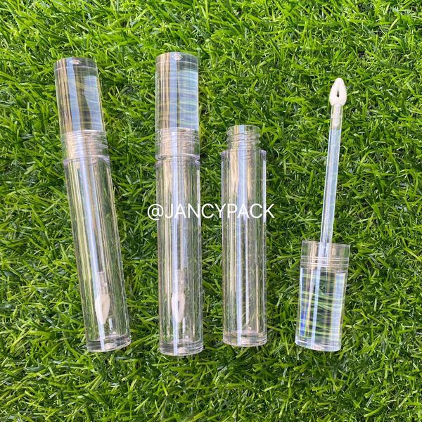 Wholesale 5Ml Custom Wand Transparent Cyder Empty Full Clear Lipgloss Tubes Plastic Refillable Bottle