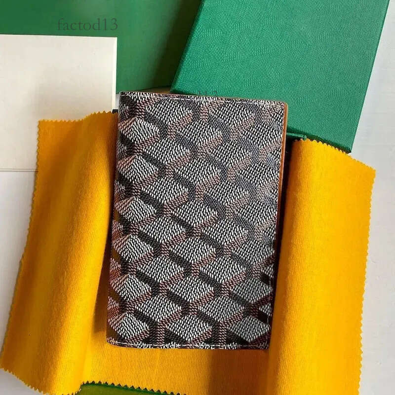 Goly Yardity Wallet Designer Bag Mens Wallet Vintage Pebble Leather Passport Pouch ID Card Thin Credit Card Holder For Women Men Fast Shipping Bags