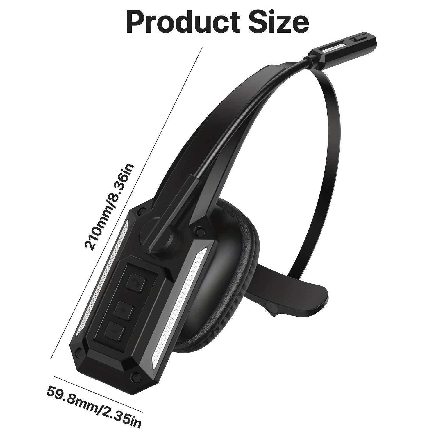 TEMU Wireless Wireless V5.3 Headphones With 60h Playtime & 90h Standby, Dual Device, -c, Clear Call Mic, Over-ear Noise Isolation Headset For