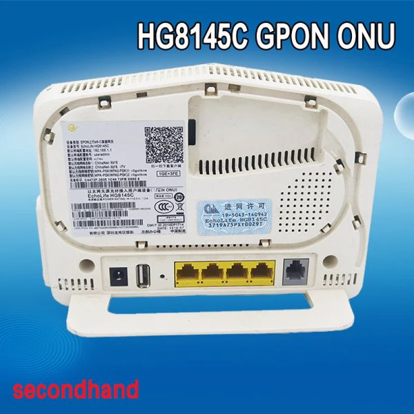 GPON ONU EPON HG8145C XPON ONT termianl with 1GE+3FE+voice+2.4Gwifi English software compatible hG8546M Secondhand