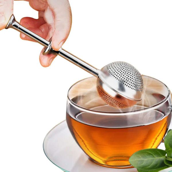 Handle Ball Long Stainless Steel Infuser Filter Loose Leaf Tea, Reusable Fine Mesh Tea Interval Diffuser Strainer For Cup And Teapot 0524 4.