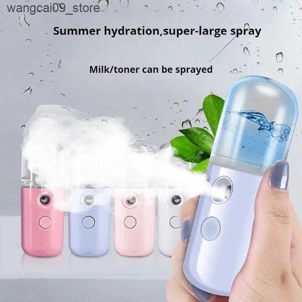 Humidifiers Nano moisturizing large spray water replenishment instrument face steamer cold spray portable small ball beauty humidifier J2411