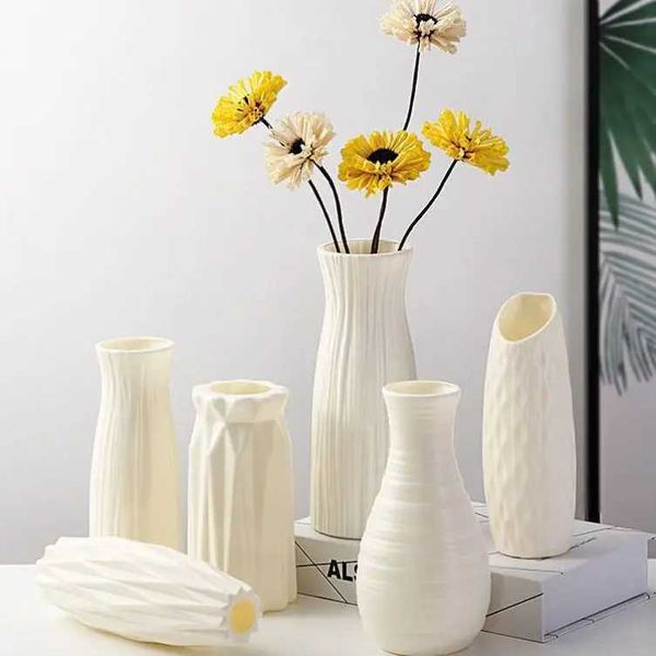 Nordic Style Vase Flower Arrangement Decoration Pieces Drop Resistant Desktop Small Vase Ro decor luxury Hydroponic vaseT250117