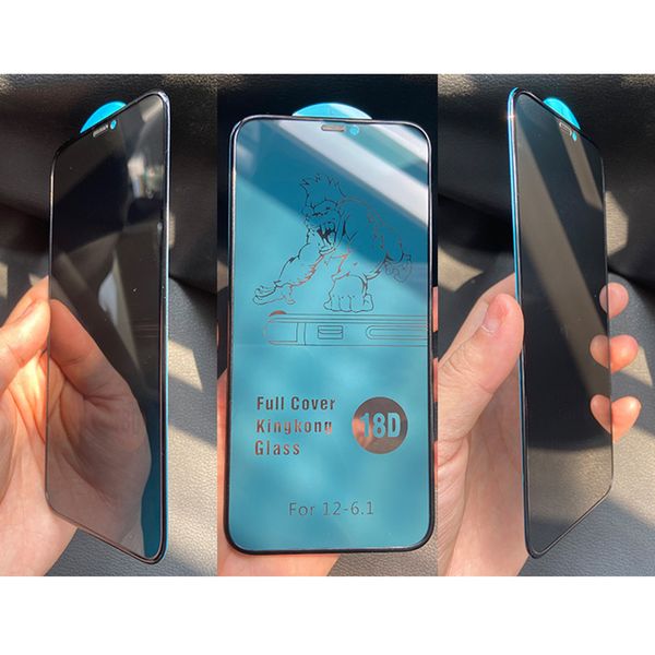 Screen Protector For iPhone 16 Pro Max 15 Plus 14 13 Mini 12 11 XS XR X 8 7 SE 18D Privacy Tempered Glass Full Cover Film Anti Spy Protectiv