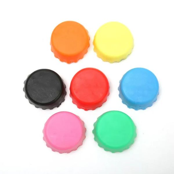 6 PCS-SET Reusable Silicone Sealed Beer Cap Vinegar Soy Sauce Bottle Soda Cola Cap-Wine Protective Stopper Beer-Bottle-Cap 0112