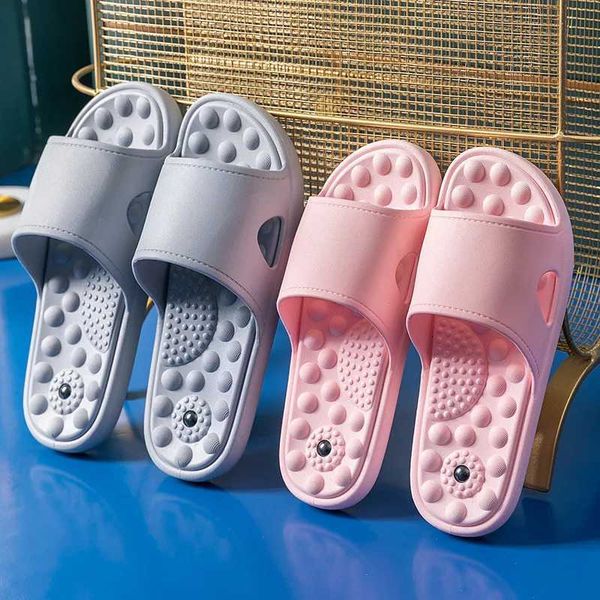 Slippers Foot Massage Slippers Women Men Summer Beach Sandals Lovers Couples Soft Home Slides Flat Shoes Non Slip Bathroom Bath Slipper Z241