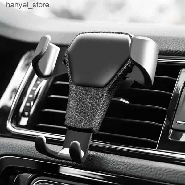Cell Phone Mounts Holders Universal gravity car phone holder air vent clip on mobile car holder smartphone G holder L240910