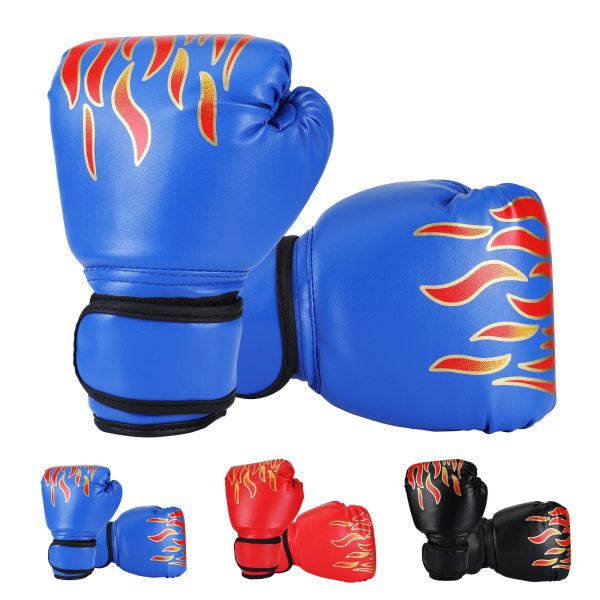 1 Pair Kids Boxing Gloves Children Punching Comfortable Fighting Exercise Mitts Sports Train Hitting Hand Protector