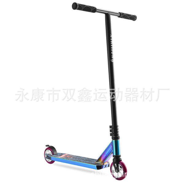 Kick Scooters Xinlilong 2022 New Colorful Adult Street Scooter HIC Safety System Extreme Action Stunt Vehicle Y240719QCM5
