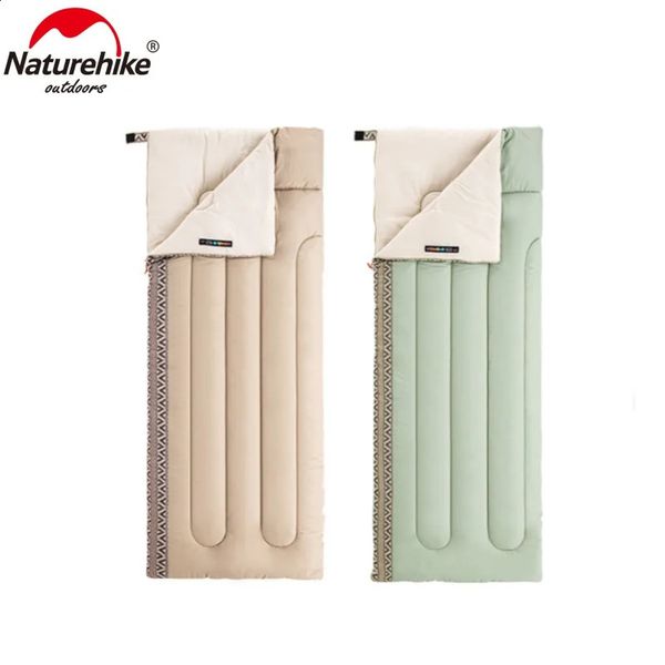 L150 Envelope Sleeping Bag Outdoor Camping Traveling Washable Spliceable Cotton 240820
