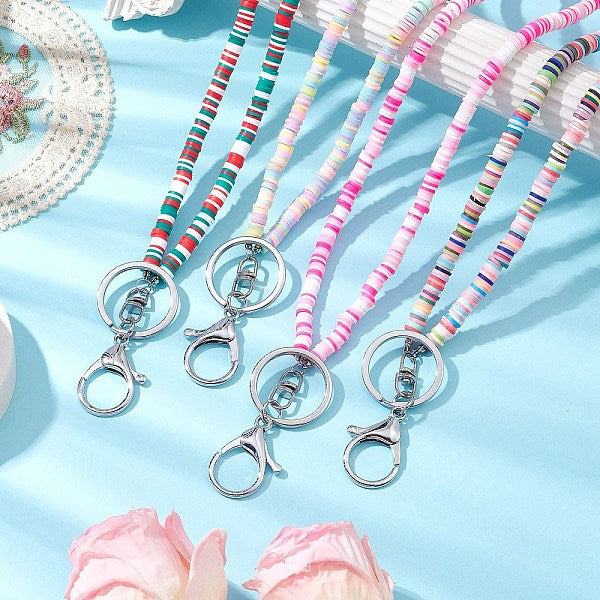 Handmade Polymer Clay ID Card Neck Strap Card Holder