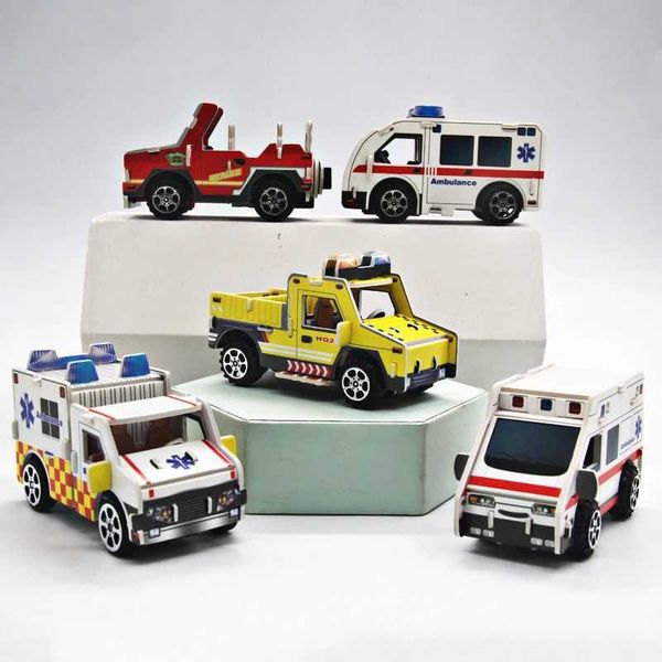 3D Puzzle Engineering Vehicle Paper Handmade Production Brain Puzzle Puzzle Childrens Games interativos educacionais Toys Z241123