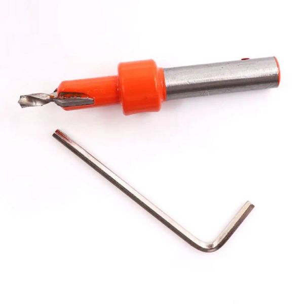 8mm Shank Router Bit Hard Alloy Countersink Drills Wood Aluminum Alloy Screw Countersunk Drill Hole Opener Woodworking Tool