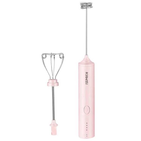 Milk Frother 4 Speeds handheld electric frother USB charging egg beater mini blender for coffee latte B W241102