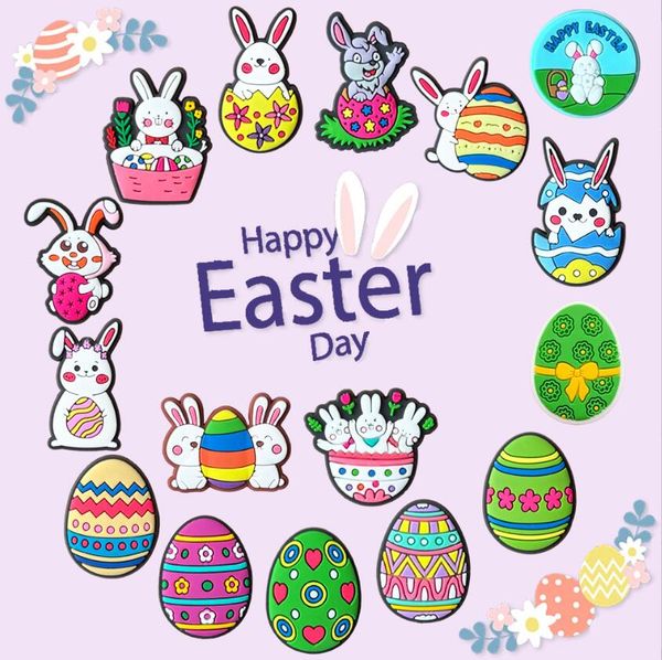 Shoe Parts Accessories Easter Pattern Charms Shoes Slippers Decoration Accessories For Clog, Nice claw Charm for clog