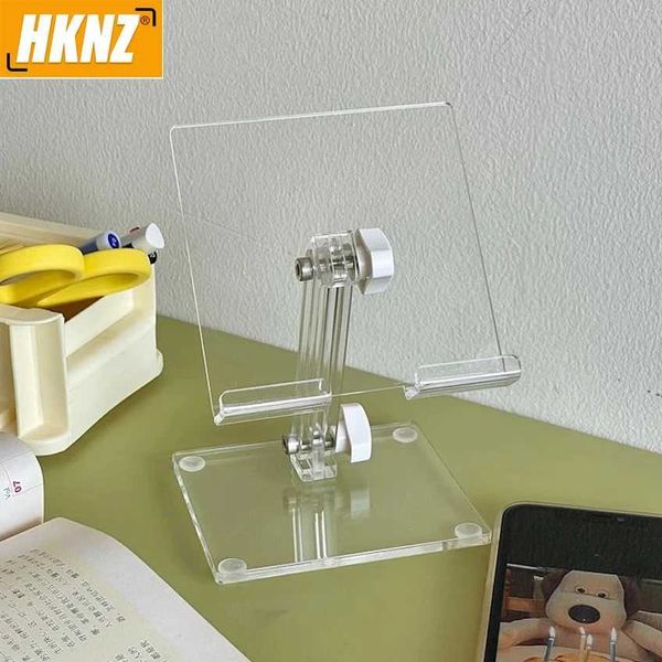 Tablet PC Stands HKNZ Portable Acrylic Adjustable Holder For Pad Mobile Phone Tablet PC Notebook Books Transparent Stand Holder Accessories