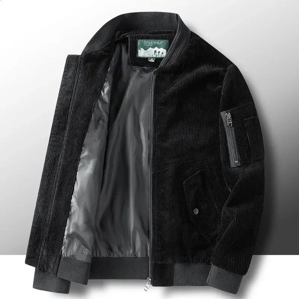 Autumn and Winter Mens Casual Solid Color Collar Student Cotton Jacket 240827