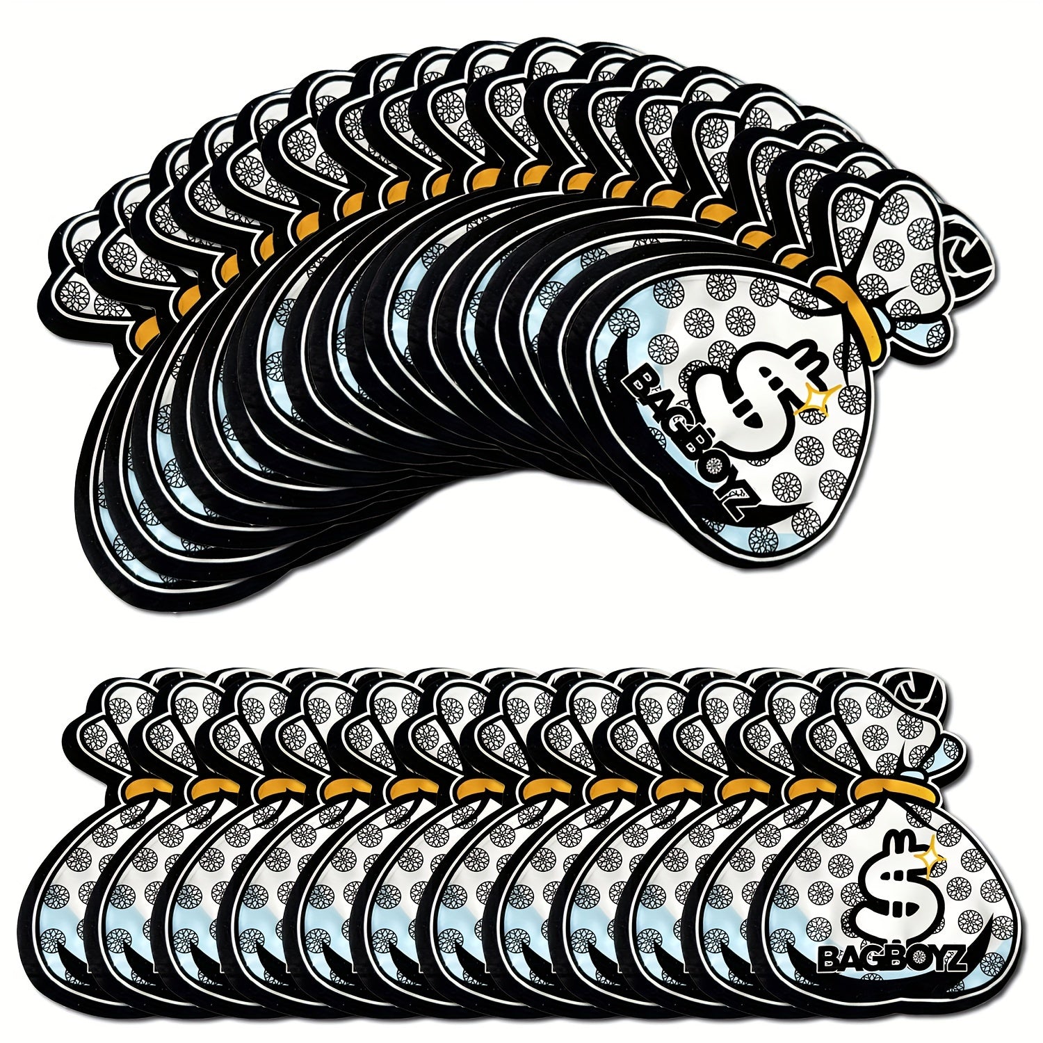 TEMU 100pcs 3.5g Money Mylar Bags Pouch Food Storage For Lashes, Candy, Small Baggies Sample Bag Smell Proof Packaging Bags, Bags