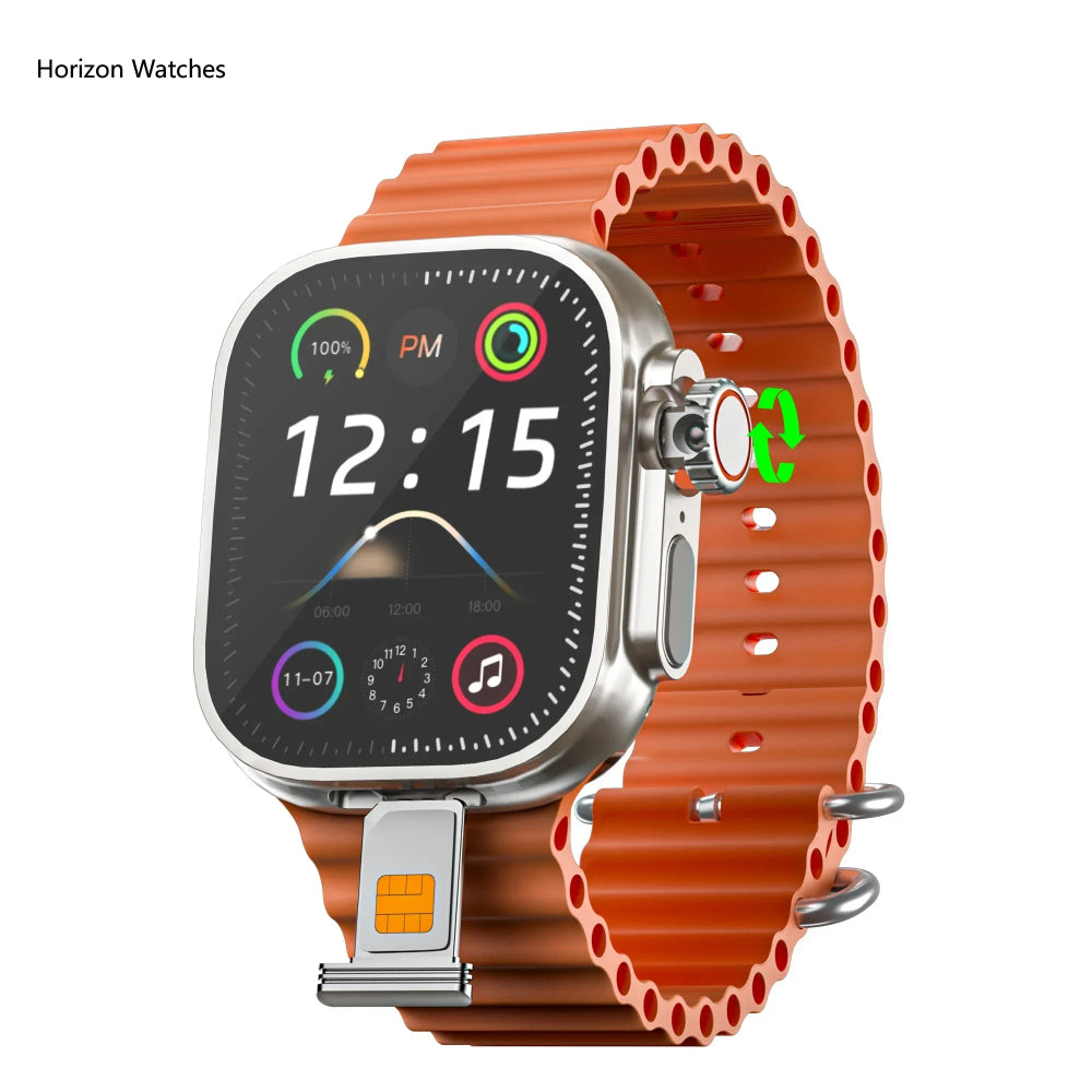 DW99 Ultra Smartwatch 4G-5G Android Watch AMOLED Rotating Camera GPS Health Monitor Suitable for both men and women