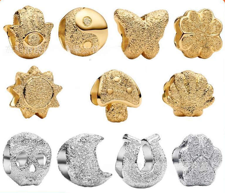 2025 New 925 Silver Gold Butterfly Charm Suitable for 925 Sterling Silver Bracelet Keychain Necklace DIY Holiday Gift