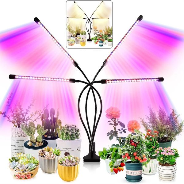 3 Colors LED USB Grow Light Phytolamp for Plants with Control Full Spectrum Fitolamp Lights Home Flower Seedling Clip Phyto Lamp 250210