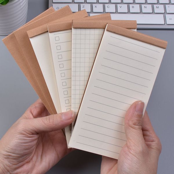 Notes 5pcs-Lot Student Schedule Mini Notebook To Do List Daily Small Grid Check Memo Pads Wordbook Notepads Stationery Office Diary 221118