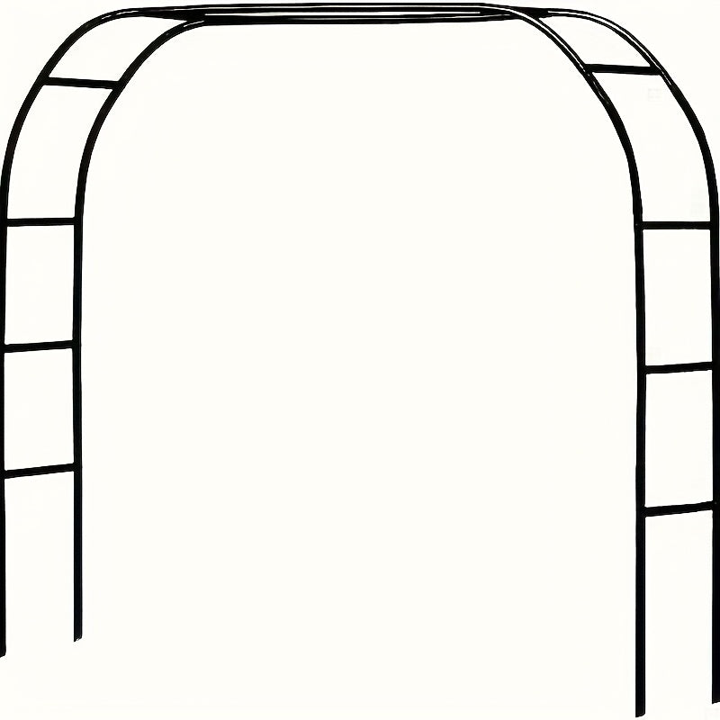 TEMU Metal Garden Arch - Freestanding Wedding & Event Decoration, 2 Sizes For Climbing Plants, Roses, Vines - Durable Metal Trellis For Outdoor