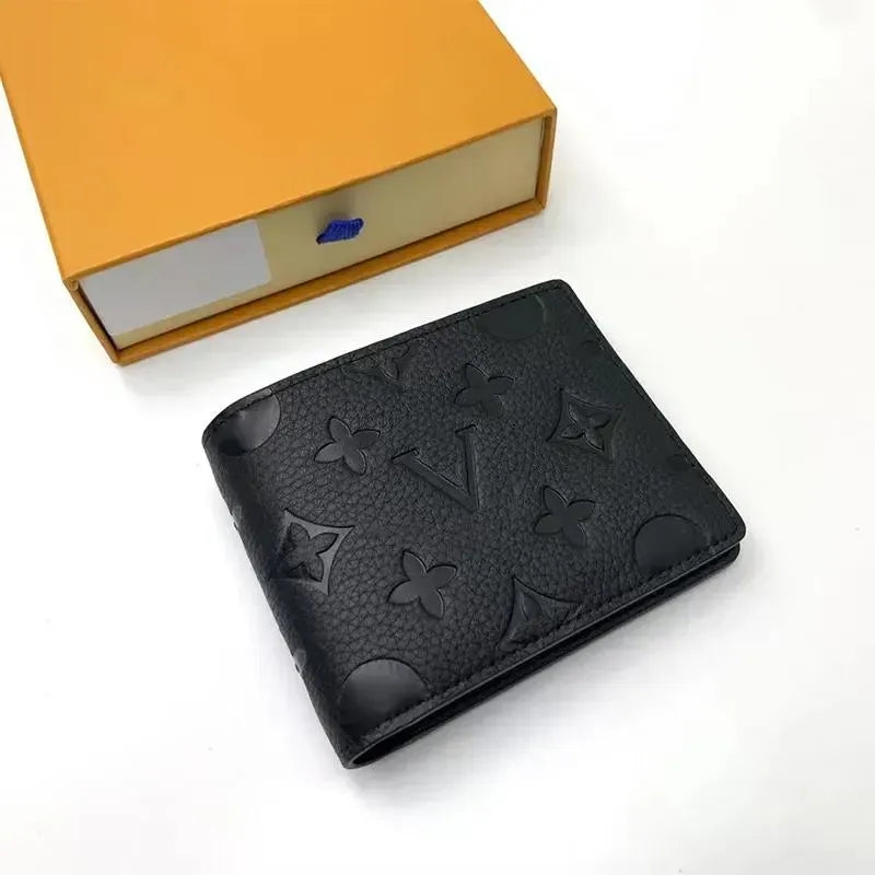 Top Luxury Leather Purse Wallets Fashion Designer Wallets Retro Handbag for Men Classic Card Holders Coin Wallet Famous Wallet with orange box