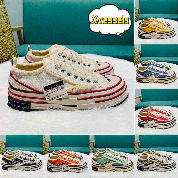 Xvessels-Vessel VanNess Roller Top Shoes Wu G.O.P Lows Vulcanized Lace Up Sneaker mens casual shoes white black yellow candy pink animal pri