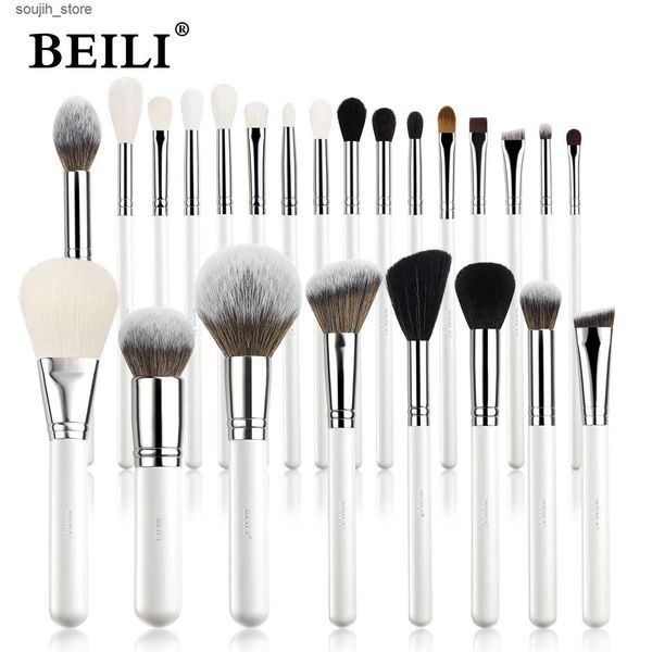 Makeup Brushes BEILI Makeup Brush Set 24-42pcs with Water-based Material Handle Powder Foundation Blush Eyebrow Eyeshadow Brushes Kit L24091