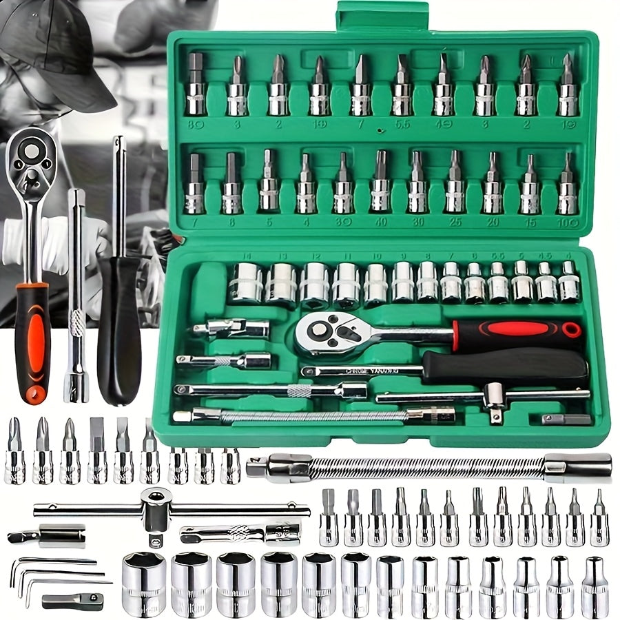 TEMU A Set Of 45-20 Household Impact Wrench Sockets, Suitable For 1-2 Inch , Used For Tire Replacement, Sturdy Steel Structure, Suitable For Truck