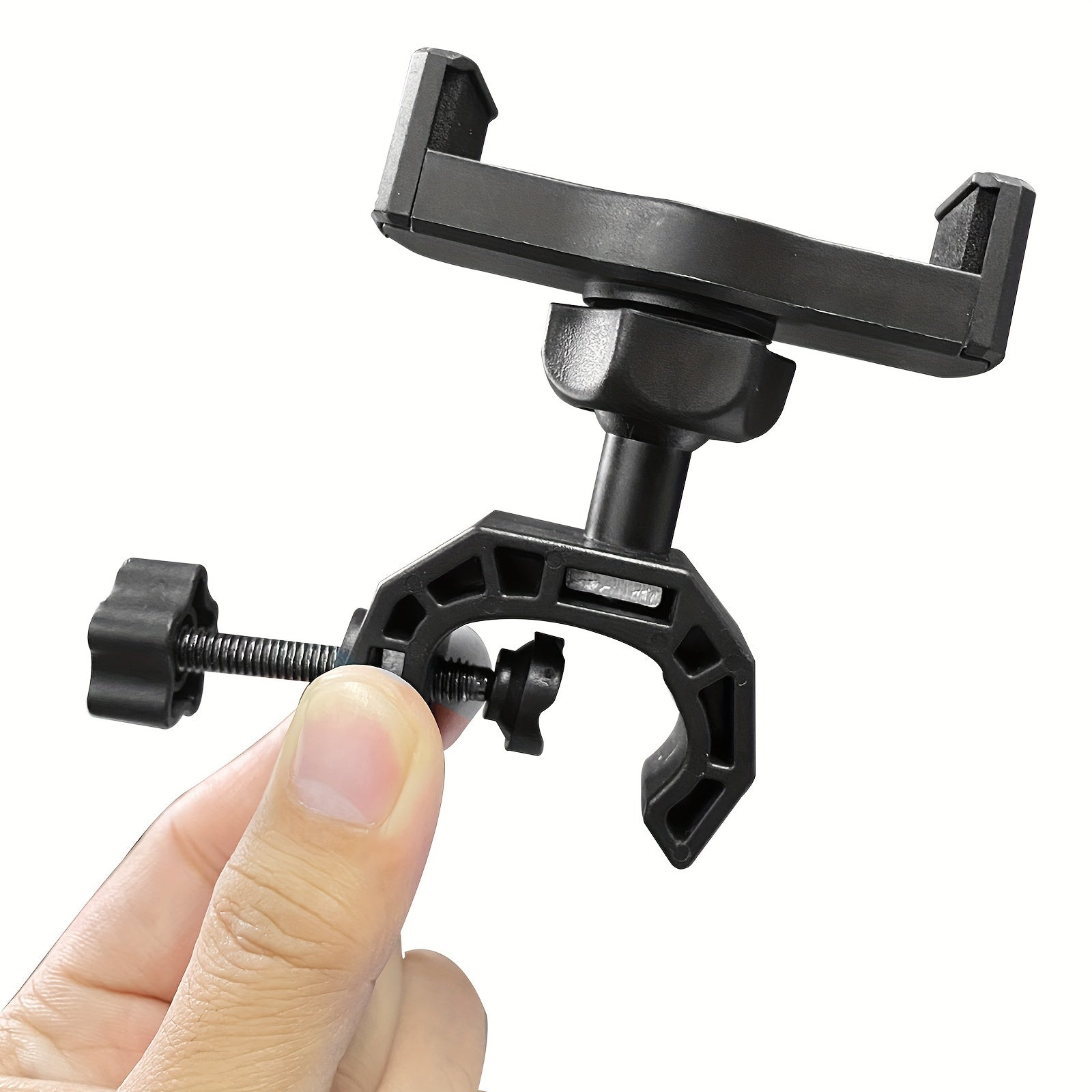 TEMU 1pc Universal Mobile Phone & Microphone Holder Adjustable 360 Degree Rotation, Bicycle Motorcycle Mobile Phone Holder Suitable For Smartphone