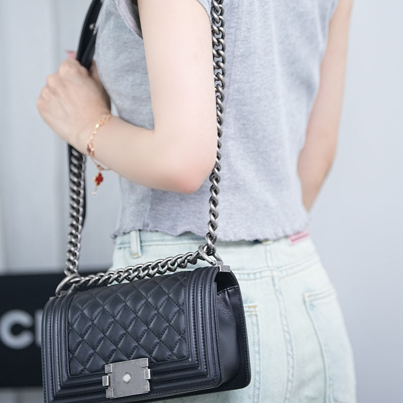 10A Mirror quality Fashion Designer Women Bag Crossbody Messenger Shoulder Chain Bags Caviar sheepskin Purses Ladies High Capacity Handbag C129