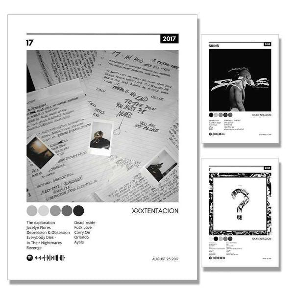 America Rapper Singer XXX Album Poster Canvas Painting Fans Home Room Wall Art Decor Rap Music Prints for Wall Decoration GiftC250121