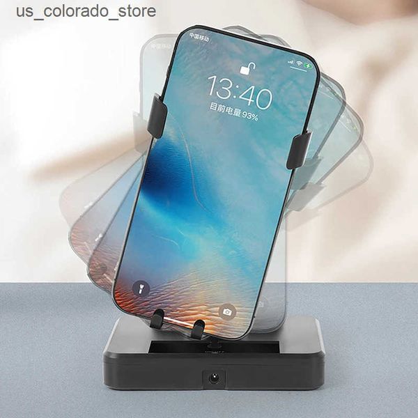 Cell Phone Mounts Holders Desk Mute Automatic Swing Shaker Mobile Phone Stand Holder Automatic Swing Shake Phone Wiggler Pedometer Brush Ste