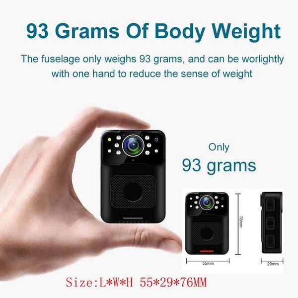 Sports Action Video Cameras Waterproof Small Body Camera 1080P File Encryption Infrared Night Vision Cam Mini Bodycam Sport DV Law Enforceme