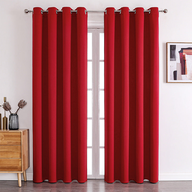 YL-32028 Cross-border high-precision blackout matte cloth finished curtains wholesale curtain