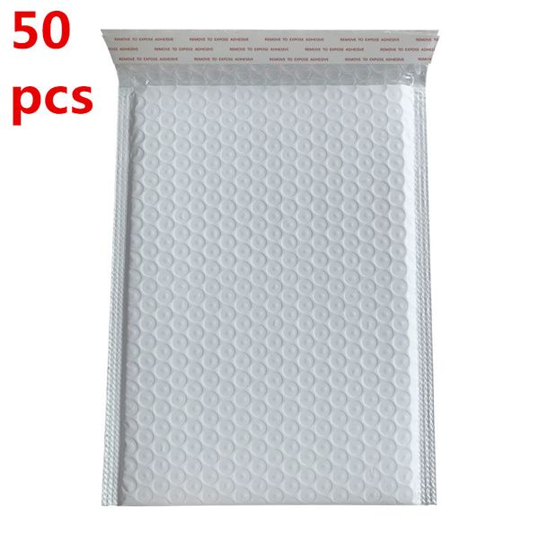 Packaging Bags wholesale 50pcs Bubble Envelop Self Seal Thick Foil Bubble Mailer White Color For Gift Packaging
