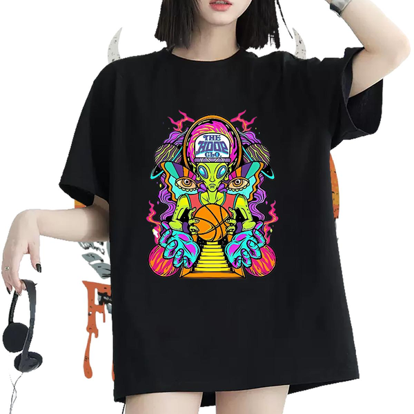 Breathable Crew Neck Cotton T shirt New Street Wear Couples T Shirts Cartoon Anime High quality Clothings
