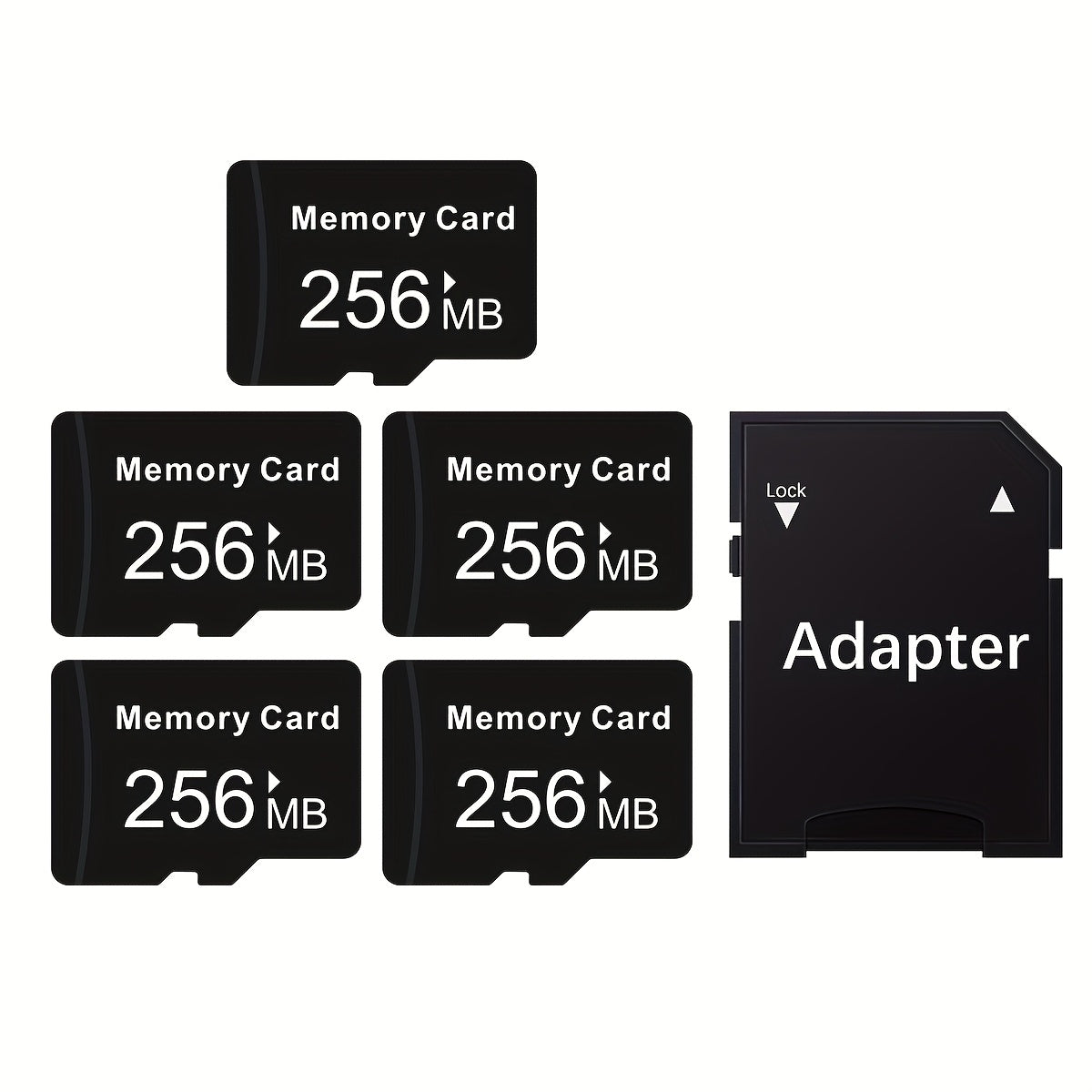 TEMU 5pcs Memory Tf Card, - 256mb 128mb 512mb Tf Memory Cards For Smartphone, Tablet, Camera, Pc, Car Audio, Game Console - Durable & Reliable